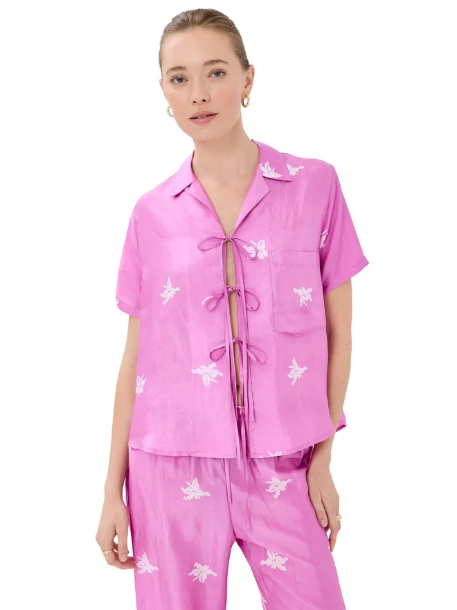 Alix of Bohemia Alix of Bohemia スタイラ ピンクジャスミン シャツの商品画像