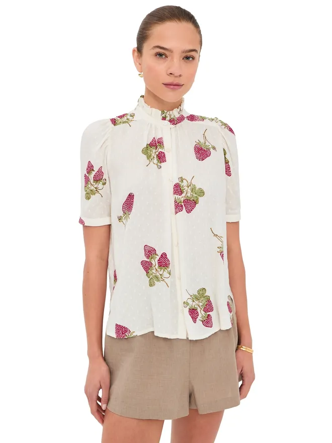 Alix of Bohemia Alix of Bohemia ウィニー ストロベリードット シャツの商品画像