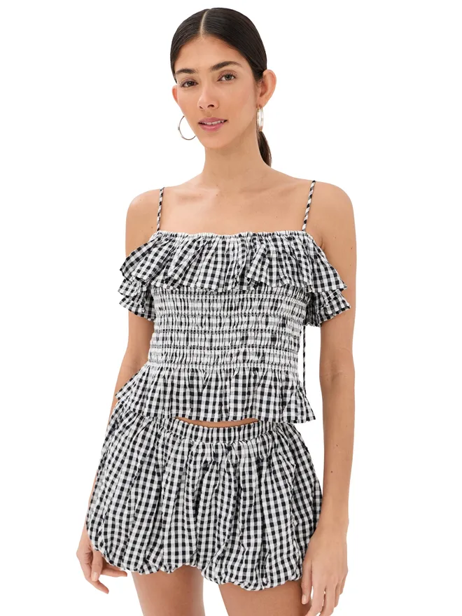 Alix of Bohemia Alix of Bohemia クララ・サイドショー チェックトップの商品画像