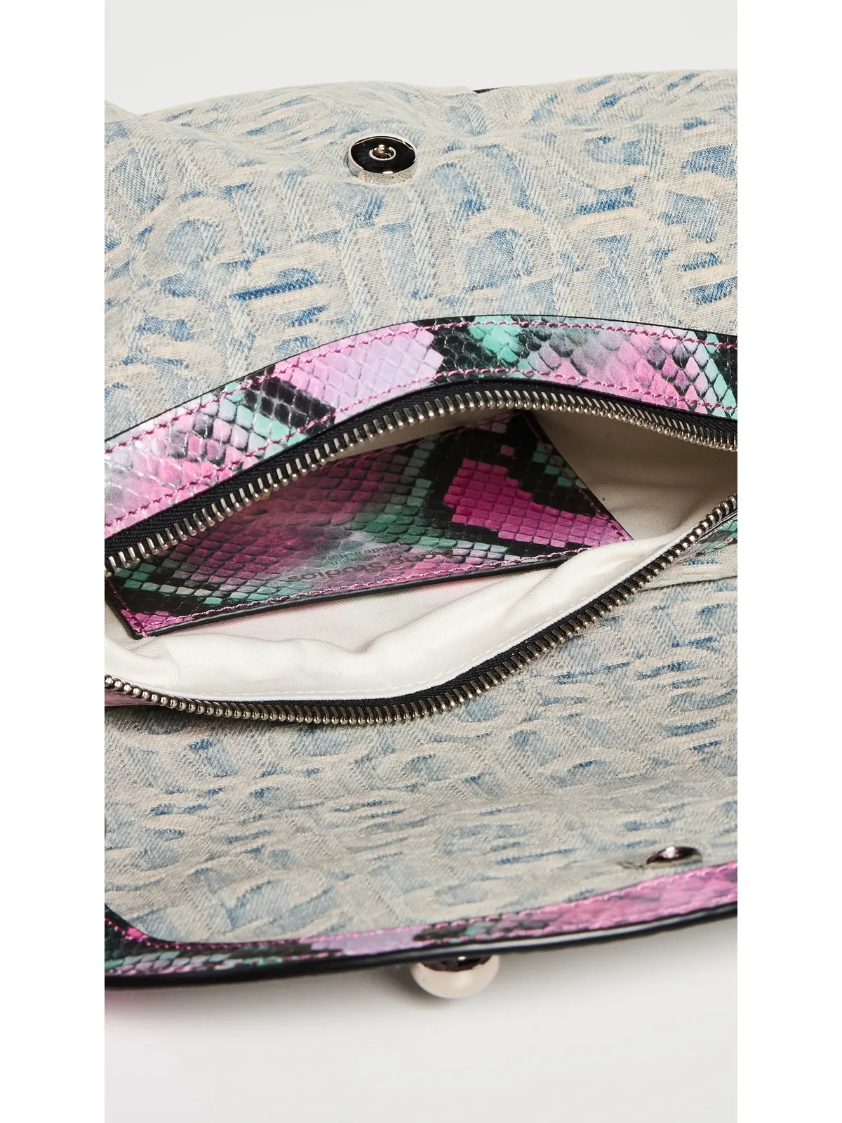 Acne Studios Shoulder Bag ライトブルー/ピンク - 画像6