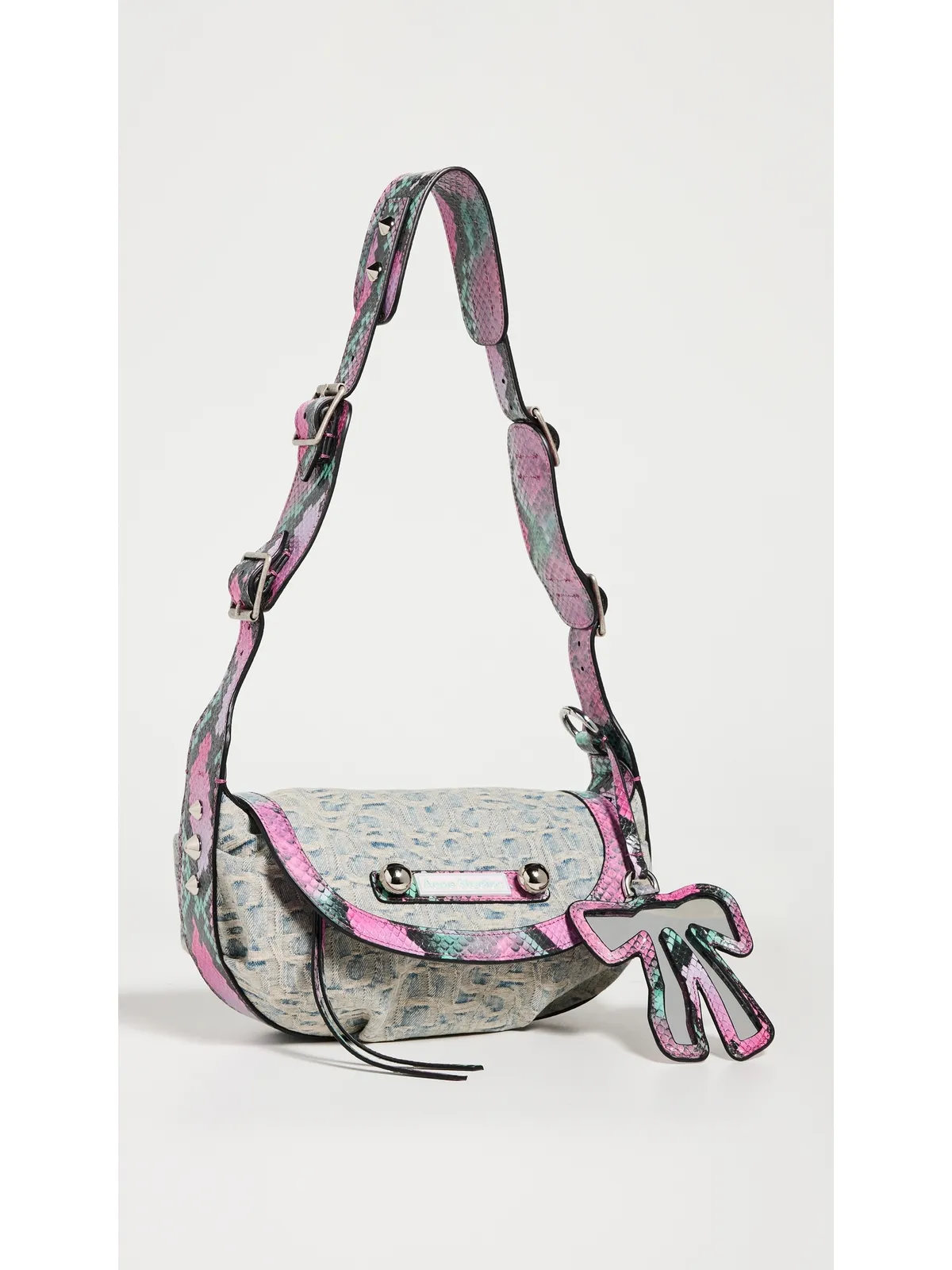 Acne Studios Shoulder Bag ライトブルー/ピンク - 画像2