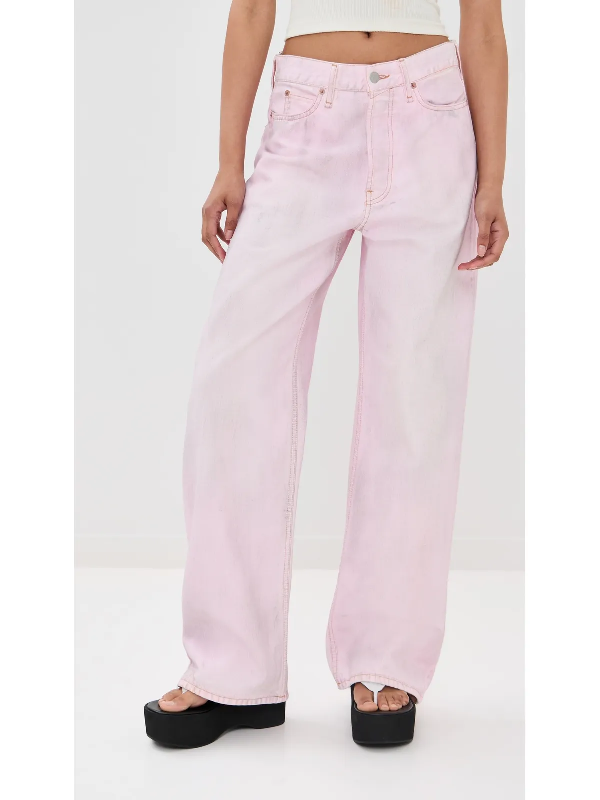 Acne Studios ピンク トラフィック トラウザー ペールピンク M - 画像3
