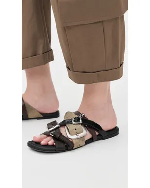 Acne Studios ベルティーサンダル マルチブラウン - サムネイル3