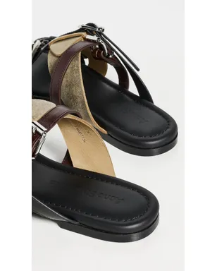 Acne Studios ベルティーサンダル マルチブラウン - サムネイル4