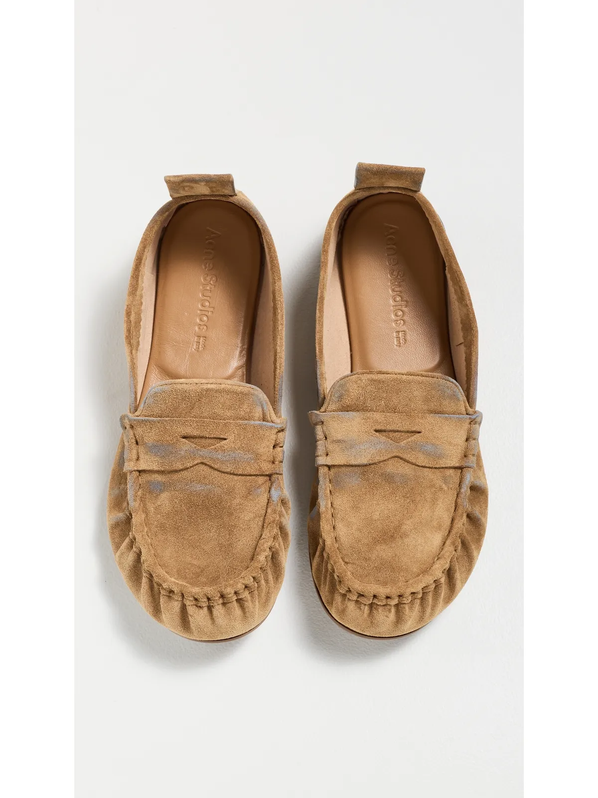 Acne Studios ボジャン スエード サドルローファー ベージュ/ブルー 39 - 画像5