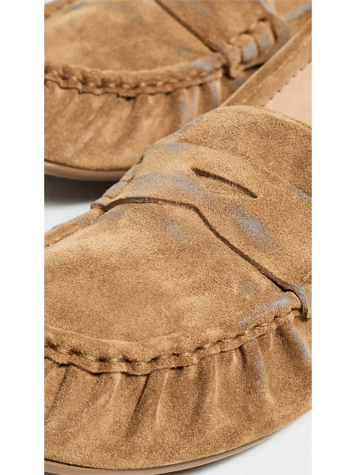 Acne Studios ボジャン スエード サドルローファー ベージュ/ブルー 39 - 画像6