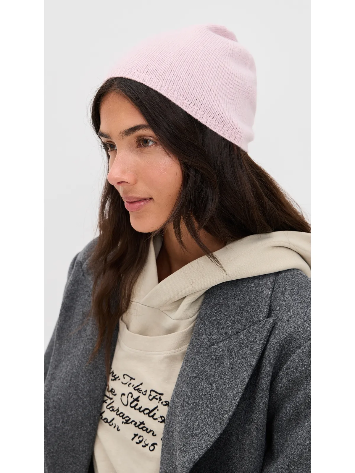 Acne Studios カシア カシミアビーニー ソフトピンク ワンサイズ - 画像3
