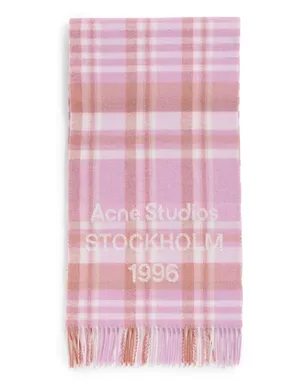 Acne Studios Venus Check 1996 RWS Scarf ピンク/フクシャ - サムネイル1
