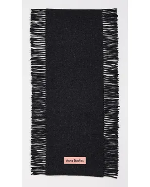 Acne Studios カナダ キャンキャン RWS スカーフ ブラックメランジ - サムネイル2