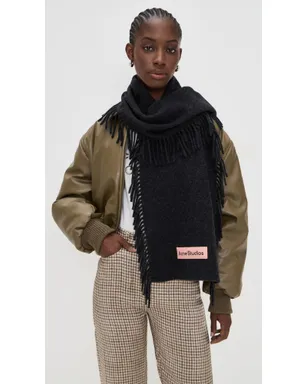 Acne Studios カナダ キャンキャン RWS スカーフ ブラックメランジ - サムネイル3
