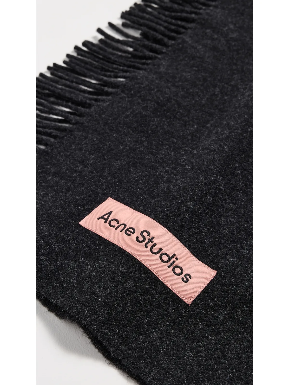 Acne Studios カナダ キャンキャン RWS スカーフ ブラックメランジ - 画像4