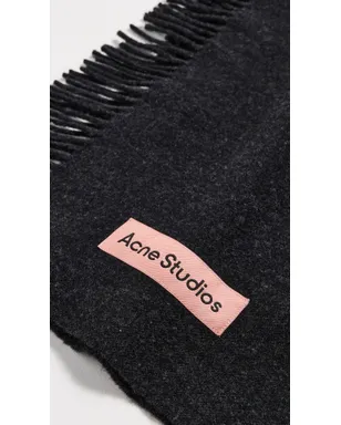 Acne Studios カナダ キャンキャン RWS スカーフ ブラックメランジ - サムネイル4
