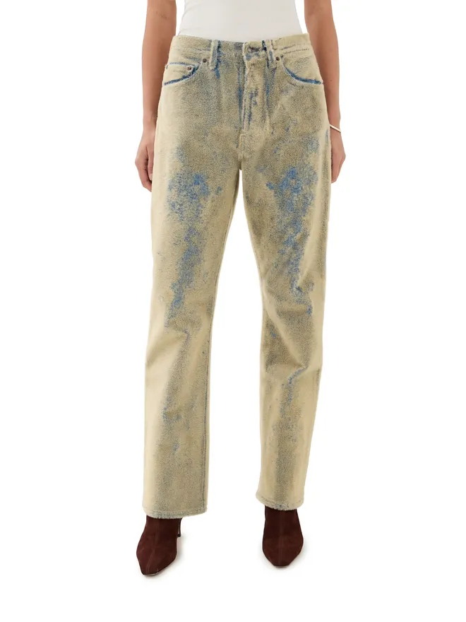 Acne Studios Acne Studios ルーズフィット 5ポケット デニム ブルー/ベージュ 36の商品画像