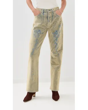 Acne Studios ルーズフィット 5ポケット デニム ブルー/ベージュ 36 - サムネイル2