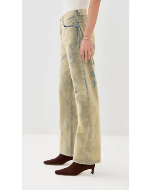 Acne Studios ルーズフィット 5ポケット デニム ブルー/ベージュ 36 - サムネイル4