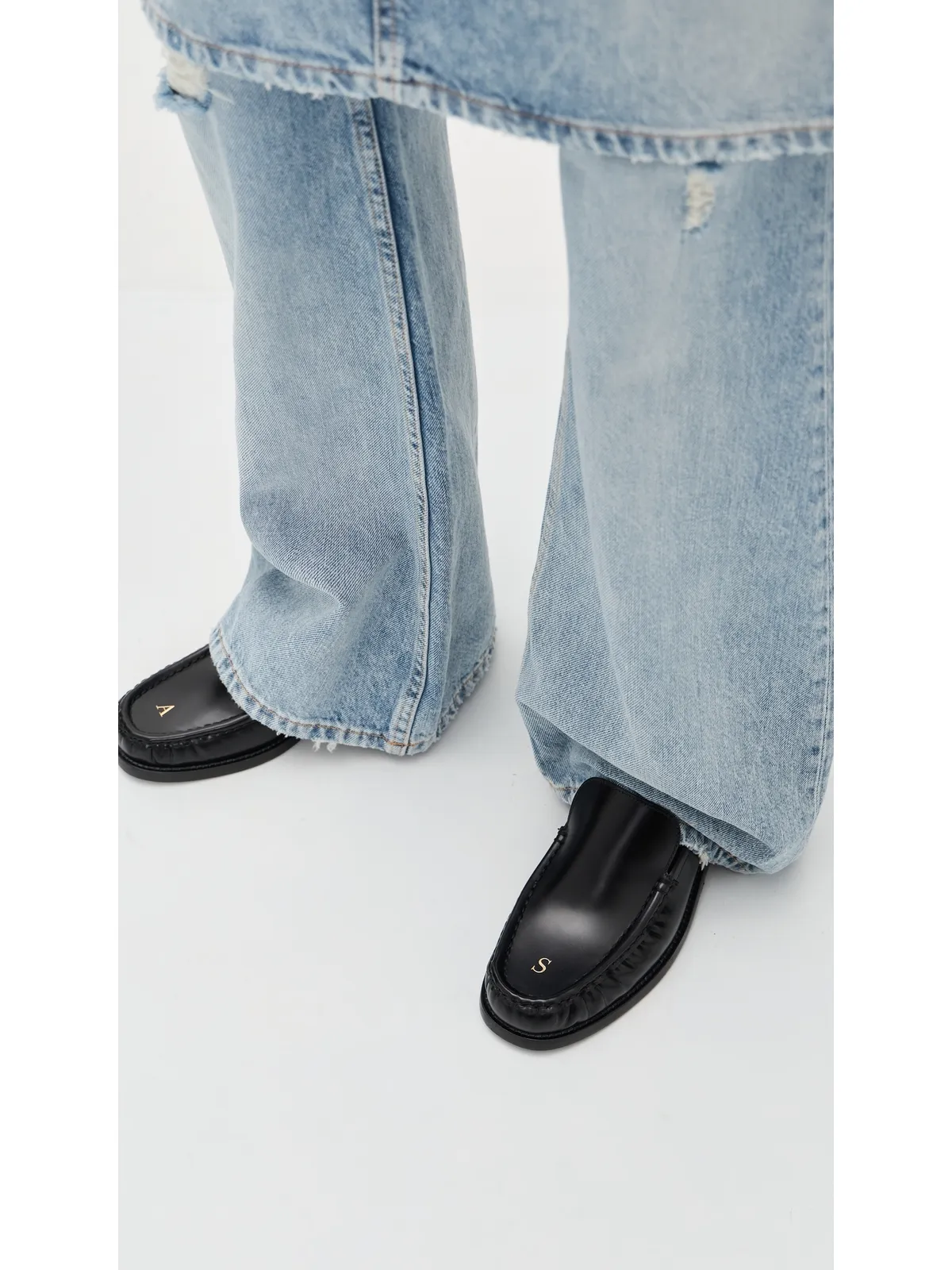 Acne Studios Boafer ライト ローファー ブラック - 画像3