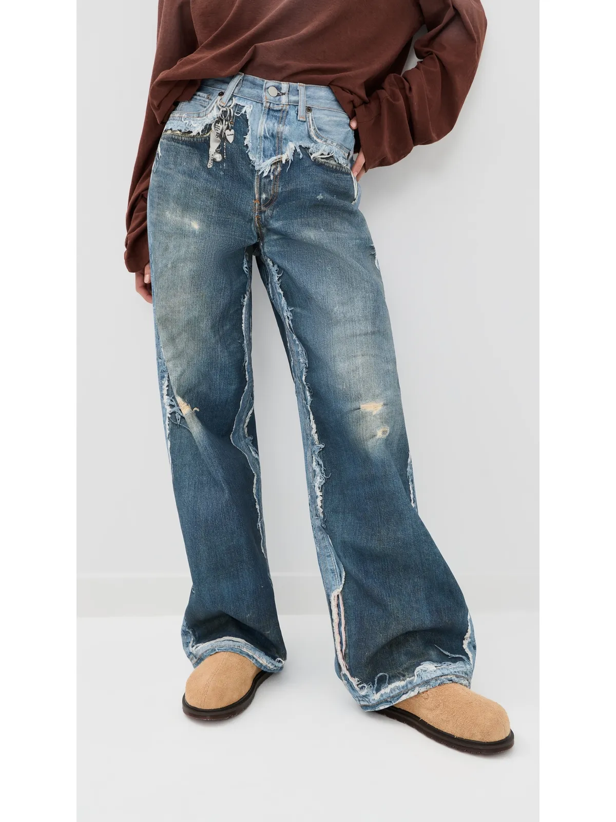 Acne Studios 1981 デニムパンツ ミッドブルー - 画像2