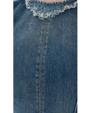 Acne Studios デニムミニドレス ミッドブルー - サムネイル6