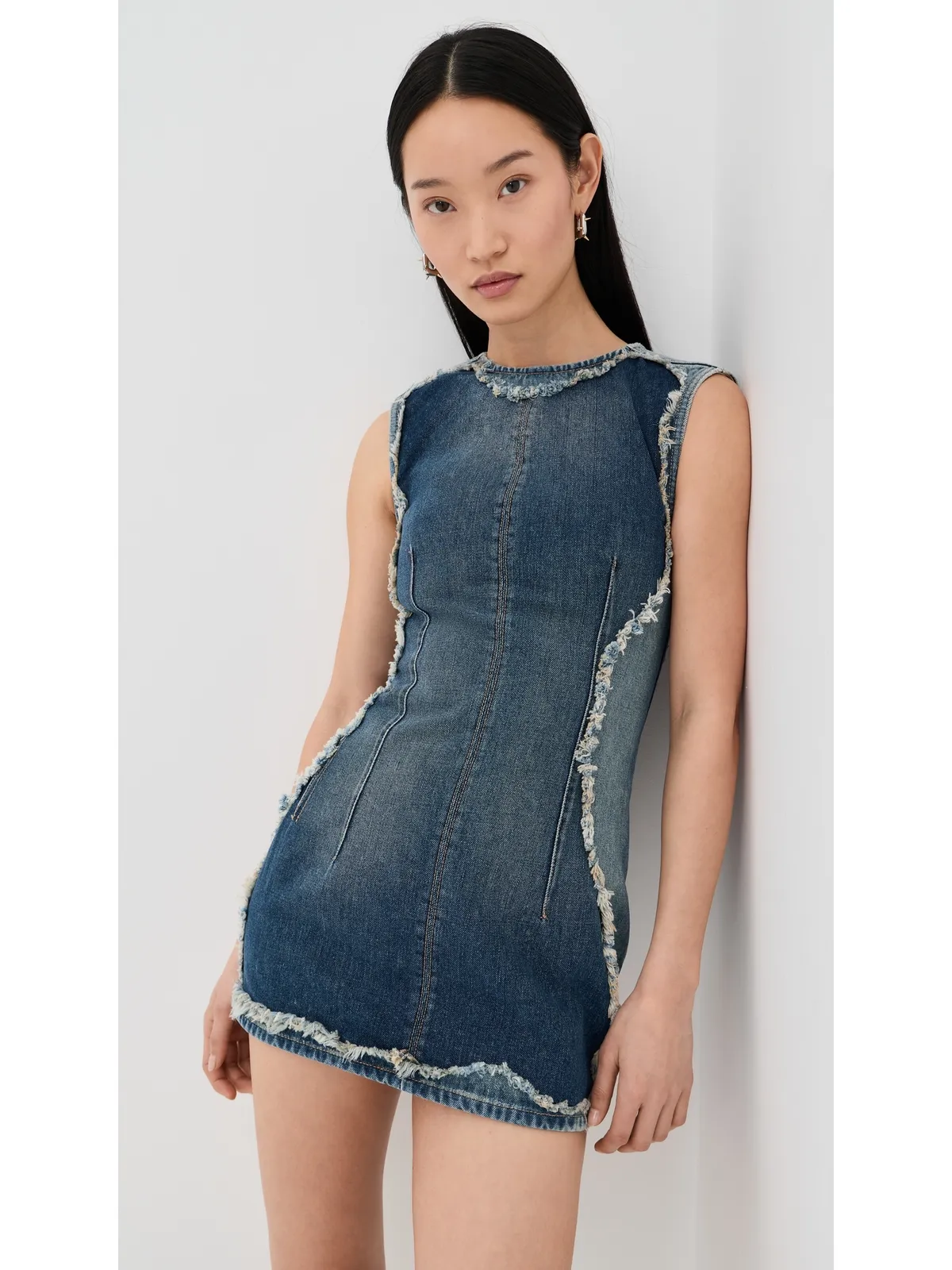Acne Studios デニムミニドレス ミッドブルー - 画像2