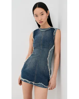 Acne Studios デニムミニドレス ミッドブルー - サムネイル2