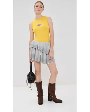 Acne Studios ショートスカート グレー メランジ - サムネイル5