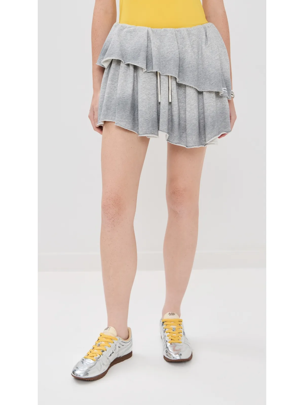 Acne Studios ショートスカート グレー メランジ - 画像2