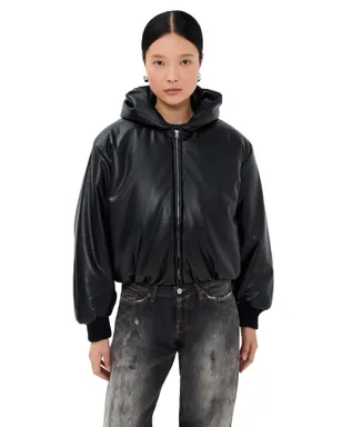 Acne Studios Grain フェイクレザー ジャケット ブラック - サムネイル1