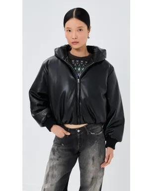 Acne Studios Grain フェイクレザー ジャケット ブラック - サムネイル2