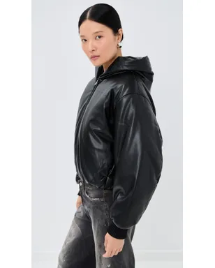 Acne Studios Grain フェイクレザー ジャケット ブラック - サムネイル4