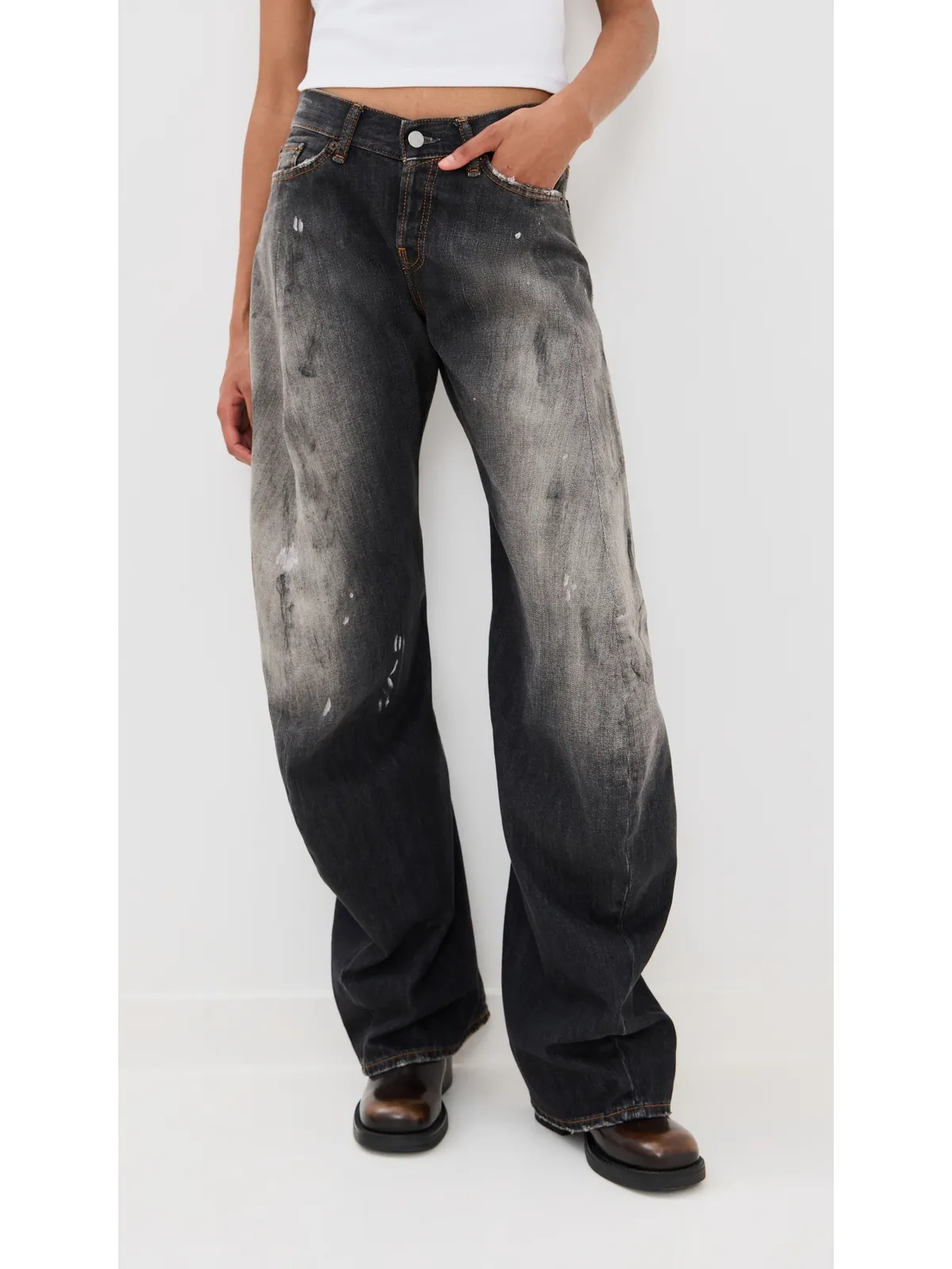 Acne Studios Trafalgar 5 Pocket Jeans Black - 画像3