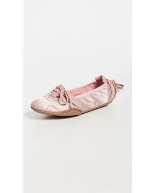 Acne Studios レースアップ サテン フラット パウダーピンク 39 - サムネイル2