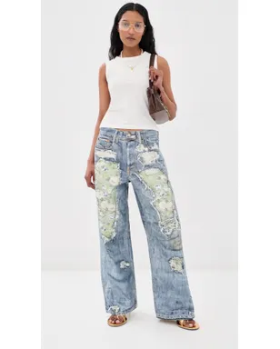 Acne Studios ローズプリントジーンズ - サムネイル5