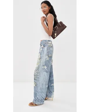 Acne Studios ローズプリントジーンズ - サムネイル4