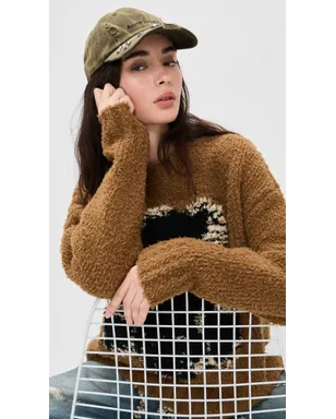 Acne Studios Carliy クリスタルブリム ハット ハンターグリーン - サムネイル3