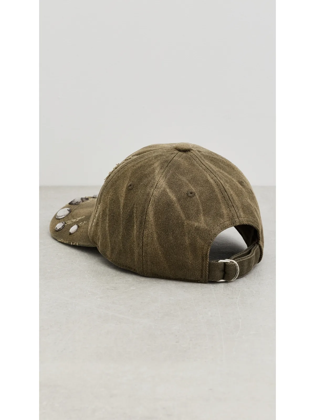 Acne Studios Carliy クリスタルブリム ハット ハンターグリーン - 画像4