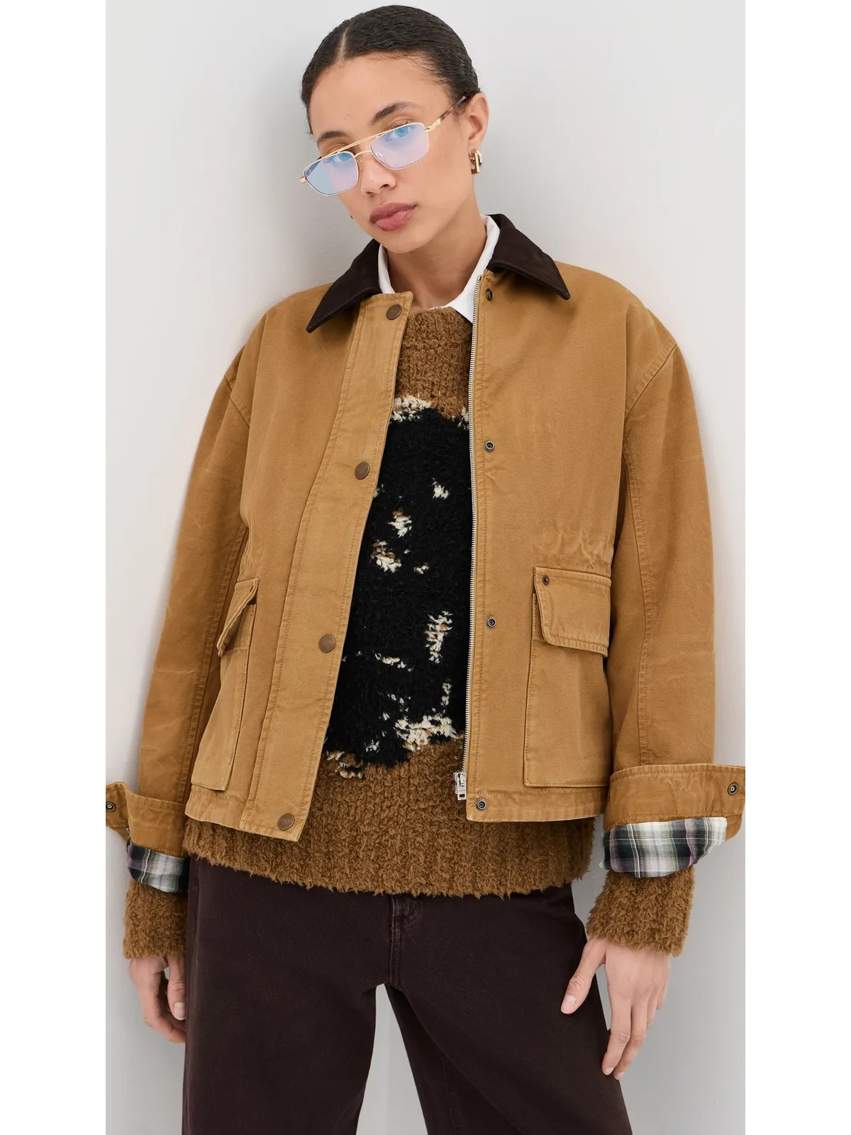 Acne Studios バーンジャケット 錆色ブラウン - 画像2