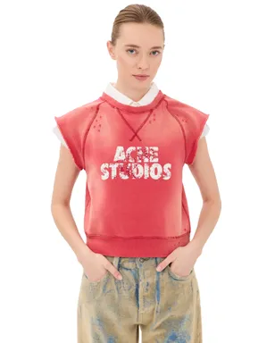 Acne Studios 半袖スウェットシャツ レッド/ホワイト M - サムネイル1