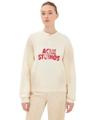 Acne Studios ロングスリーブ プルオーバー オフホワイト - サムネイル1