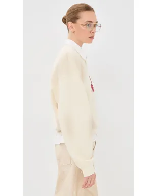 Acne Studios ロングスリーブ プルオーバー オフホワイト - サムネイル4