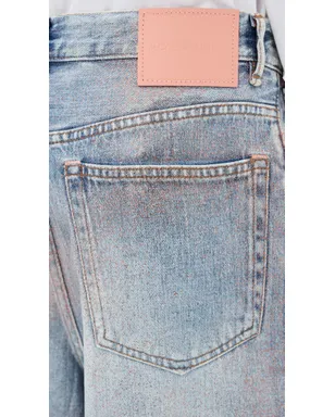 Acne Studios デニムショーツ ローズコッパー/ライトブルー - サムネイル6