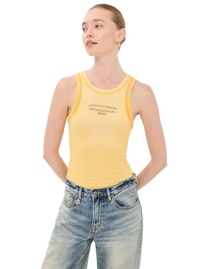 Acne Studios Acne Studios ノースリーブ Tシャツ ライトイエローの商品画像