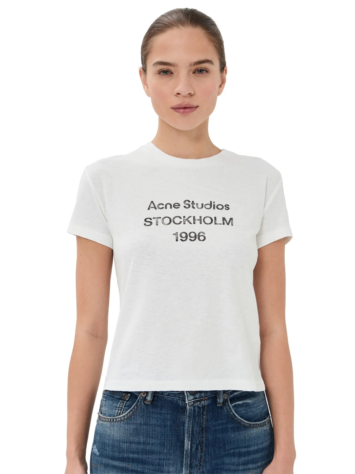 Acne Studios Tシャツ オフホワイト - 画像1
