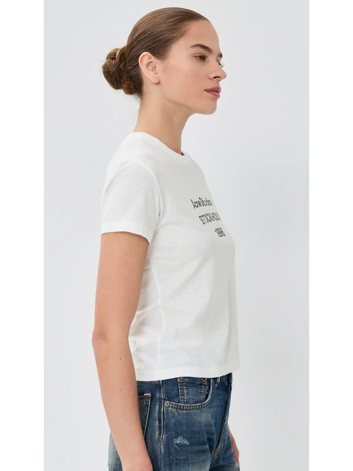 Acne Studios Tシャツ オフホワイト - 画像4