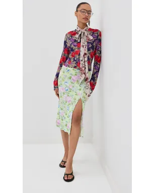 Acne Studios ロングスリーブドレス Purple/Green - サムネイル2