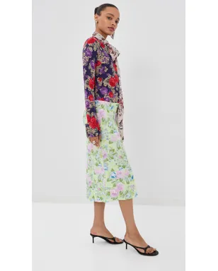 Acne Studios ロングスリーブドレス Purple/Green - サムネイル4