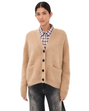 Acne Studios カシミヤ カーディガン ライトブラウン - サムネイル1