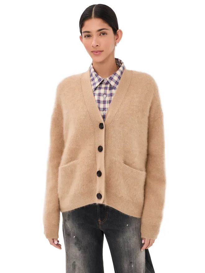 Acne Studios Acne Studios カシミヤ カーディガン ライトブラウンの商品画像