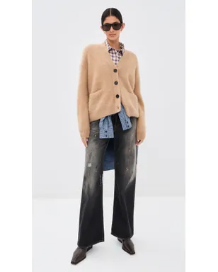 Acne Studios カシミヤ カーディガン ライトブラウン - サムネイル2