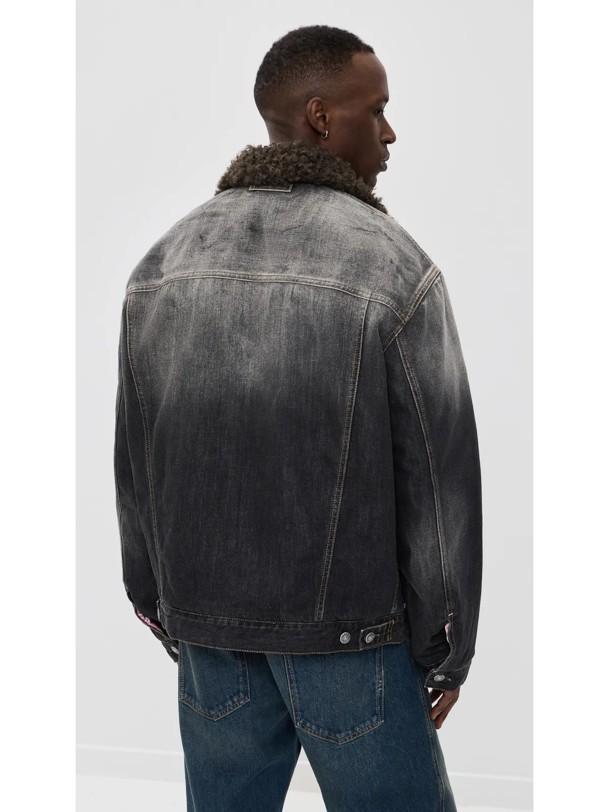 Acne Studios ロバート ラインド ジャケット ブラック M - 画像5