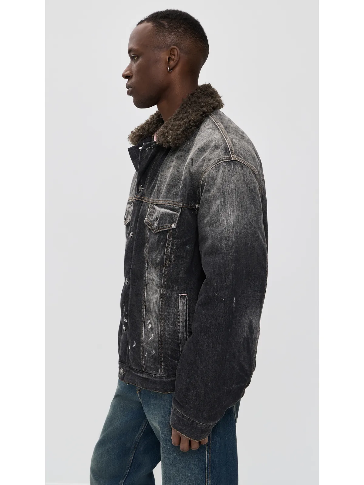 Acne Studios ロバート ラインド ジャケット ブラック M - 画像6